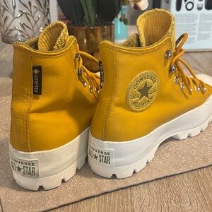 Converse Mustard High-Top Sneakers